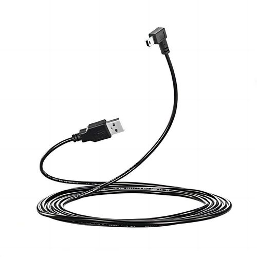 Kalanka-Larrits Extra Long 3m Usb A  Mini Usb Cable 90 Degrs  Angle Droit Mini B Cable De Donnes Charge Rapide Avec 5 Pinces De Cablage Pour Garmin Dash Cam Voiture Dashcam Tomtom Gps Navigation D