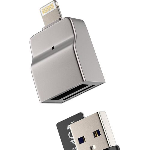 KALANKA-Lecteur de carte Lightning vers Micro SD Adaptateur USB 3.0 (2 en 1) TF Card Reader Certifi MFI pour Apple Cble OTG Numrique Appareil Photo Adapter pour iPhone 14 Pro Max pour iPad Convert