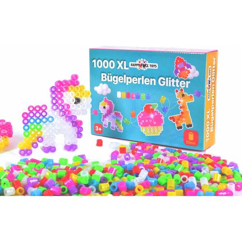 KALANKA-Lot de 1000 perles  repasser Maxi XL 10 mm  paillettes - Grandes perles  repasser de 10 mm