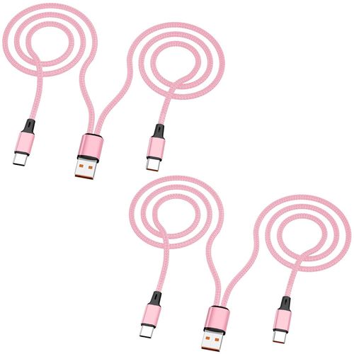 KALANKA-Lot de 2 cbles de charge multi-USB C 1,2 m - 2 en 1