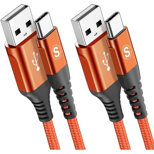 KALANKA-Lot de 2 cbles USB C 3,1 A - 2 m + 3 m