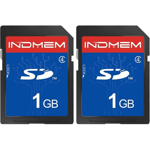 KALANKA-Lot de 2 cartes mmoire SD 1 Go Classe 4 MLC Secure Digital Flash Memory Card Camera Card