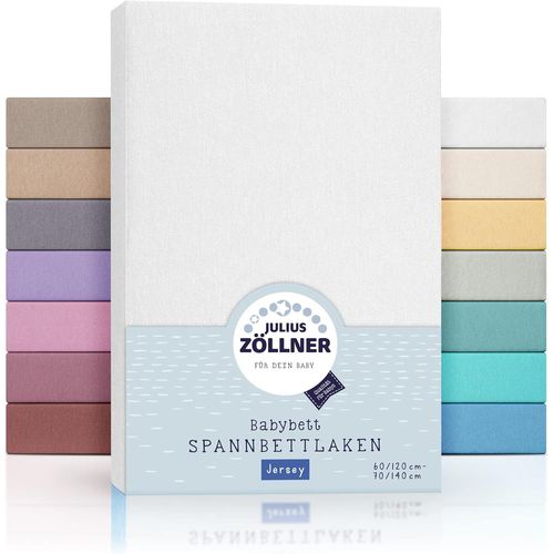 Kalanka-Lot De 2 Draps-Housses En Jersey Pour Lit Bb Et Enfant - 100% Jersey De Coton - Certifi Oeko-Tex Standard 100 - Dimensions : 60 X 120 Cm / 70 X 140 Cm - Blanc