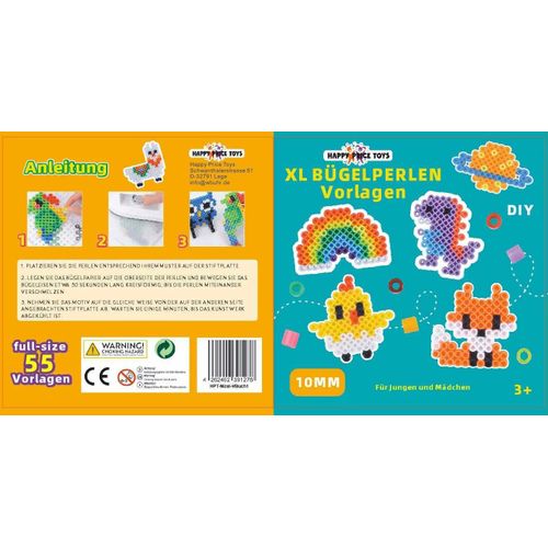 KALANKA-Lot de 55 modles de perles  repasser grande taille (livre de modles de perles  repasser XL) pour garons et filles  partir de 3 ans. Pour grandes perles  repasser XL
