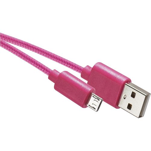 KALANKA-Micro USB to USB-A 2.0 Cable 480Mbps Type A to Micro B Fast Charging Cable for Fast Charging & Data Transfer (1m/3.3ft) (Pink)