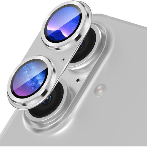 KALANKA-Protection Objectif pour iPhone 16/16 Plus Protection Appareil Photo,Givr Verre Tremp Alliage D'aluminium Camra Arrire Protecteur pour iPhone 16/16 Plus Camera Protector