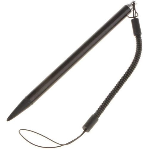 Kalanka-Stylet Pour cran Tactile Abs Rsistant Avec Corde  Ressort Pour Console De Jeu/Mobile/Pda, Pc Industriel, Navigateur De Voiture - Noir