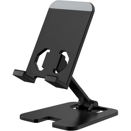 KALANKA-Support de tlphone Portable Ajustable en Alliage de Zinc, lger et Facile  Transporter, Support de Tlphone Pliable pour iPhone et Android, Noir