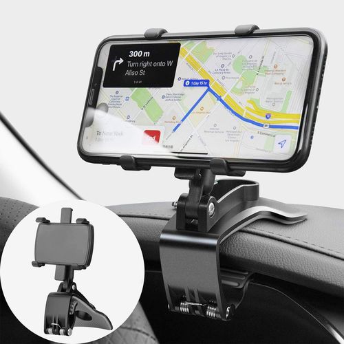Kalanka-Support De Tlphone Voiture Rotation  360 Degrs, Tableau De Bord Socles Tlphone Portable Automobile Car Phone Mount Pour Gps Et Les Smartphones De 4  7 Pouces