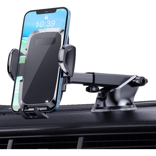 Kalanka-Support Tlphone Voiture, Porte Tlphone Voiture Ventouse Pour Tableau De Bord Pare-Brise, Rglable Support Rotation 360 Et Un Bouton De Libration Pour Smartphones Et Gps 3.8-6.8 Pouces
