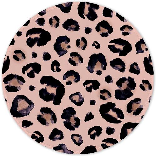 KALANKA-Tapis de souris avec bord cousu, tapis de souris de qualit suprieure, textur, impermable, base en caoutchouc antidrapant, Pour Souris Gaming Filaire ou sans Fil, lopard, noir et violet