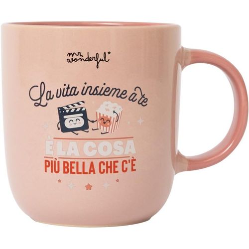 Kalanka-- Tasse - La Vie Avec Vous Est La Plus Belle Chose Qu'il Y A - Tasse En Cramique Avec Message D'amour