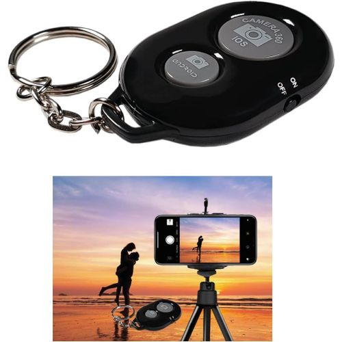 KALANKA-Tlcommande Bluetooth sans fil pour smartphone et trpied  pour prendre des photos et des selfies  Compatible avec Apple iOS et Android, iPhone, iPad, Samsung et autres tlphones portable