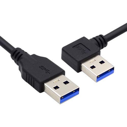 KALANKA-USB 3.0 Type A Male to Right Angled Cable 3.0 Type A Male 5Gbps 5Gbps Left Angled Cable 40cm 5Gbps