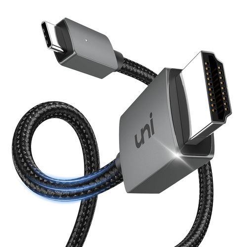 KALANKA-USB C to HDMI Cable 4K, Type C to HDMI Cable [Thunderbolt 3 Compatible] for Home Office, Compatible for MacBook Pro, iPad Pro 2020, iMac, Samsung S21, XPS, Huawei Mate 40 etc -1m