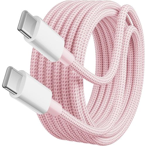 KALANKA-USB C to USB C Cable 4m 60W Type C Fast Charging Cable Compatible with Phone 15/Plus/Pro Max, Samsung Galaxy S24 S23 S22, Pixel 7 Pro, MacBook Pro 2021, iPad Pro