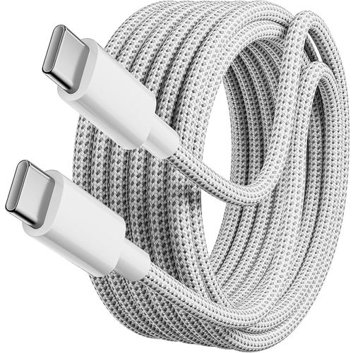 KALANKA-USB C to USB C Cable 4m 60W Type C Fast Charging Cable Compatible with Phone 15/Plus/Pro Max, Samsung Galaxy S24 S23 S22, Pixel 7 Pro, MacBook Pro 2021, iPad Pro