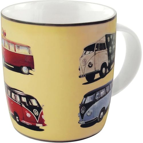 Kalanka-Vw Collection - Volkswagen Grande Tasse En Cramique Pour Caf, Th Et Cappuccino Avec Design Combi T1 Bus (Dfil De Combi/Multicolore)