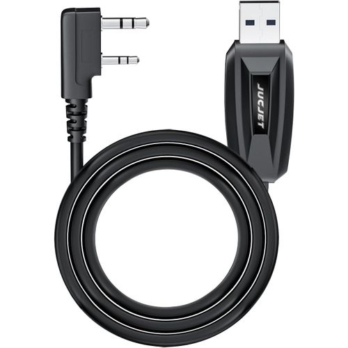 KALANKA-Walkie Talkie 2 Pin USB Programming Cable Compatible with Baofeng Series Radio UV-5R UV-5RE BF-88E BF-888S Compatible Computer System WinXP / Win7 / Win8 / Win10 (1 Piece)