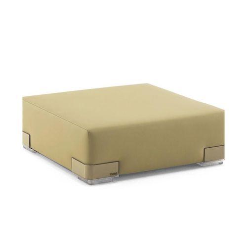 Kartell Pouf Plastics Duo Tech Fabric (Vert - Faux Cuir)