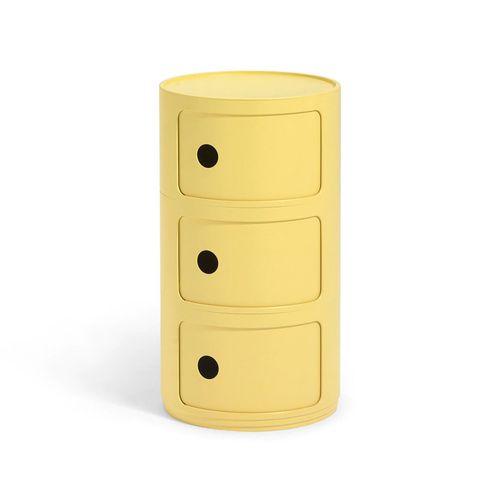 Kartell Table De Chevet Componibili  Trois lments Bio (Jaune - Bioplastique)