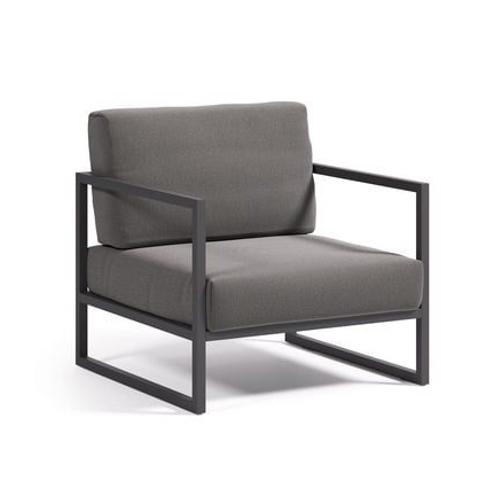 Kave Home - Fauteuil De Jardin MTal Comova  - Gris