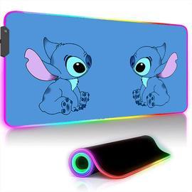 kawaii Pink Stitch - tapis de souris de jeu RGB LED Xxl, accessoire  lumineux Cool pour ordinateur portable et de bureau