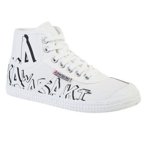 Kawasaki Graffiti Canvas Boot K202415 1002 White - T37