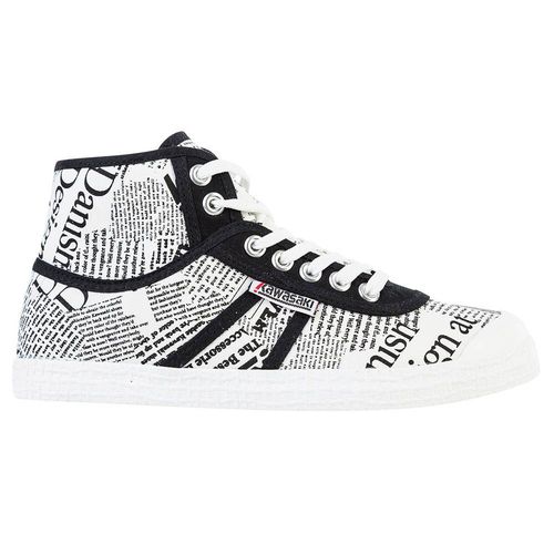 Kawasaki News Paper Canvas Boot K202413 1002 White - T41