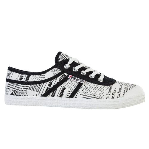 Kawasaki News Paper Canvas Shoe K202414 1002 White - T40