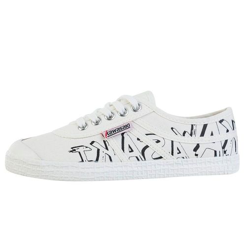 Kawasaki Graffiti Canvas Shoe 1002 White - T38