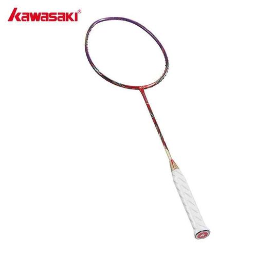 Kawasaki-Raquette De Badminton Master 7 Advanced,3 toiles,Club De Comptition,Entirement En Carbone,Tir Unique - Type Gold Red-With String #B