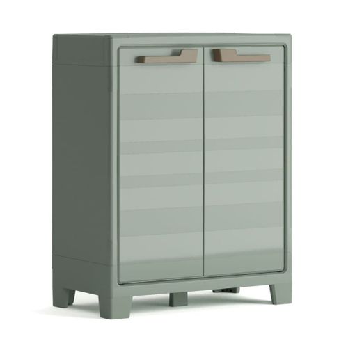 Keter Armoire basse de rangement d'extérieur Gris jade Rakuten