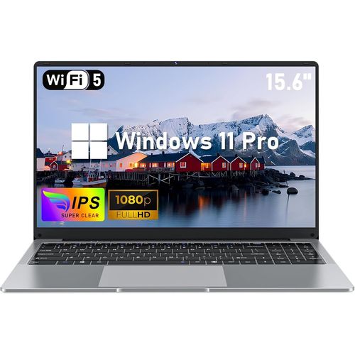 KGABERY-15.6 Pouces Ordinateur Pc Portable, 8Gb Ram 512Gb Ssd Pc Portable, Ordinateur Portable N4000 Processeur Laptop (Jusqu' 2,6 Ghz), 1920 X 1080P Notebook, 5000Mah, Tf Card, Windows 11 Pro
