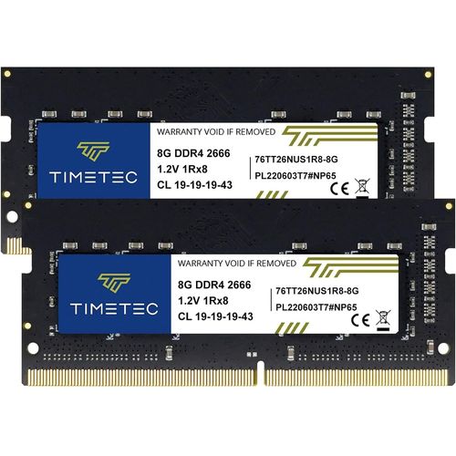 KGABERY-16 Go Kit (2X8 Go) Ddr4 2666Mhz Pc4-21300 Non-Ecc Sans Tampon 1.2V Cl19 1Rx8 Rang Unique 260 Broches Sodimm Ordinateur Portable Pc Ordinateur Mmoire Ram Module Mise  Niveau