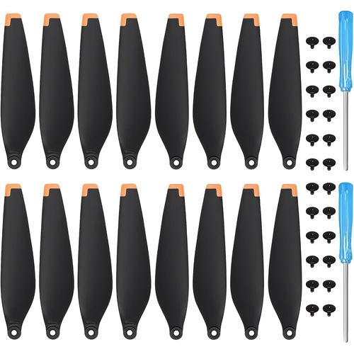Kgabery-16pcs Hlices De Rechange Pour Dji Mini 4 Pro/3 Pro Lame D'hlice  Faible Bruit Pour Dji Mini 4 Pro/3 Pro Drone Accessoires Exclusifs Tournevis Embouts En Silicone Orange