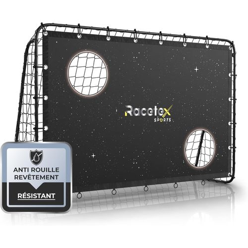 Kgabery-1cage De Foot Enfant Exterieur Avec Cible De Tir Et [Revtement Anti-Rouille]-But De Foot Enfant Exterieur-Cage Foot Avec Ancrage Au Sol Pour Une Stabilit-But De Foot Pour Enfant