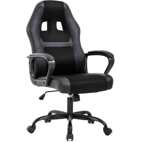 Kgabery-1chaise De Bureau Ergonomique En Cuir Synthtique Avec Support Lombaire Pour Homme Et Femme