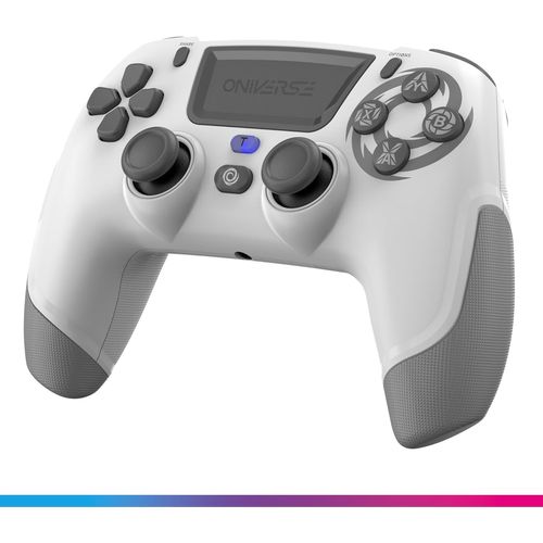 Kgabery-1manette Ps4 Ps3 Pc Android Ios,Sans Fil,Sortie Casque Stro,Vibrations Rglables,Pav Tactile,Boutons Macro,Mode Turbo,Wake Up,Gyroscope 6 Axes,Revolt (Moon White/Blanc)