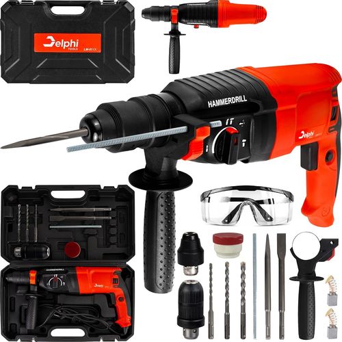 Kgabery-1sds Plus Kit Marteau Perforateur  PercussionSds Marteau Perforateur 6/8/10 Mm 800 W/2600 W 4j Frquence De Frappe 4000/MinPerage Marteau Perforateur Poigne Supplmentaire 4 Modes De