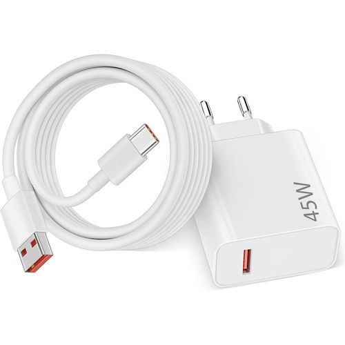 KGABERY-45W Chargeur Rapide Avec Cble Usb C 2M Pour Xiaomi Redmi Note 14 5G 14 Pro, Chargeur Turbo Pour Xiaomi Pad 6 5 Redmi Note 14 13 12S 12 Poco Pad M6 Mi 10T Pro Lite