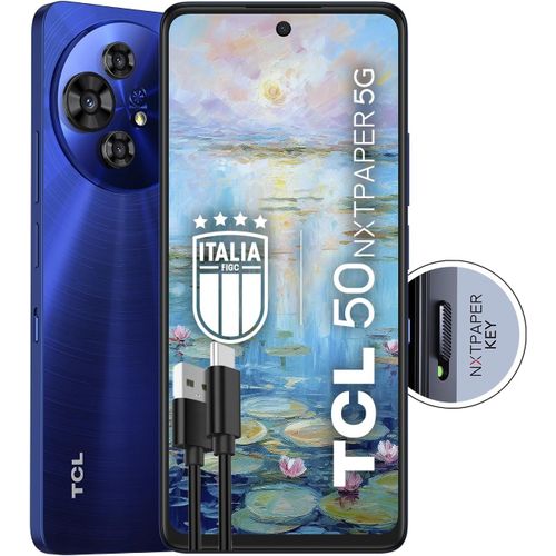 KGABERY-50 Nxtpaper 5G-Smartphone 5G cran 6,8 120Hz Nxtpaper 3.0, 256 Go, 16 Go Ram, Triple Camra 108Mpx, Android 14, Batt, 5010 Mah, Bleu, Cble Usb Type-C Supplmentaire