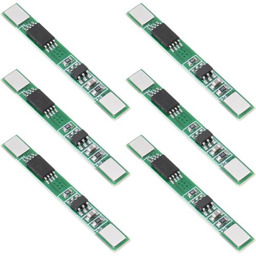 Kgabery-6 Pices 1s 3.7v 3a Li-Ion Lithium Bms Pcm 18650 Carte De Chargeur De Batterie Pour Module Cellulaire Surcharge Surintensit Protection Contre Les Courts-Circuits
