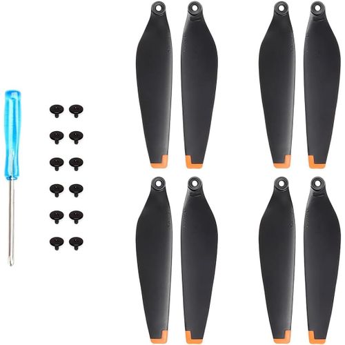 Kgabery-8 Pices Dtaches D'hlice Pour Dji Mini 3 Pro,Lame D'aile Pliante Silencieuse  Dgagement Rapide,Pices Dtaches De Lame D'hlice,Accessoires De Drone Mini3 Non Applicable