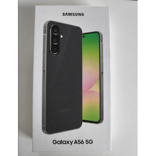 KGABERY-(A566 Galaxy A56 Dual 5G 128 Go 8 Go Ram (Graphite) Gris
