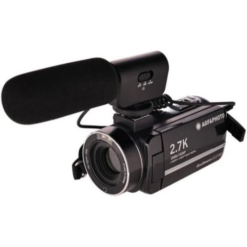 KGABERY-Agfa Photo Realimove Cc2700Camscope Numrique,Vido 2.7K,24Mp,cran Tactile 3'',Zoom 18X,Tlcommande,2 Batteries,Micro,Batterie Lithium-Noir