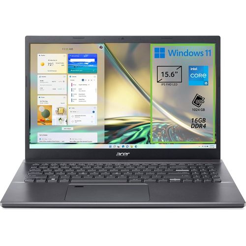 KGABERY-Aspire 5 A515-57-51X4 Pc Portable, Ordinateur Portable, Processeur Intel Core I5-12450H, Ram 16 Go Ddr4, 1024 Go Pcie Nvme Ssd, cran 15,6