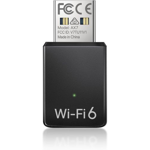 KGABERY-Ax900 Mbps Cl Wifi 6,Mini Cle Wifi Usb Compatible Avec Windows 11/10/7,Cl Wi-Fi Pour Pc Double Bande 5Ghz 600Mbps+2.4Ghz 286Mbps,Clef Usb Sans Fil Puissante,Adaptateur Dongle Usb2.0
