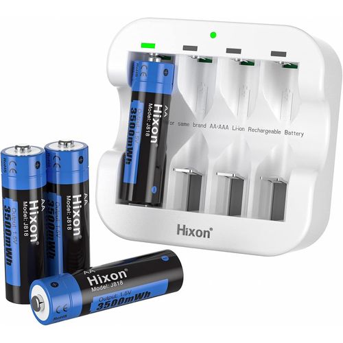 Kgabery-Batterie Aa Rechargeable Lithium 1,5 V 3500 Mwh Pour Manette Xbox Toy Tlcommande Lot De 4 Piles Et Chargeur Rapide