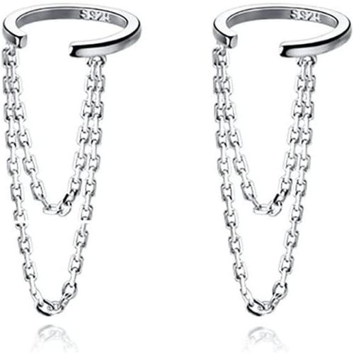 Kgabery-Boucles D'oreilles En Argent Sterling 925 Pour Femmes Et Filles,Pas De Boucles D'oreilles De Piercing,Boucles D'oreilles Hlix,Boucles D'oreilles Enroules